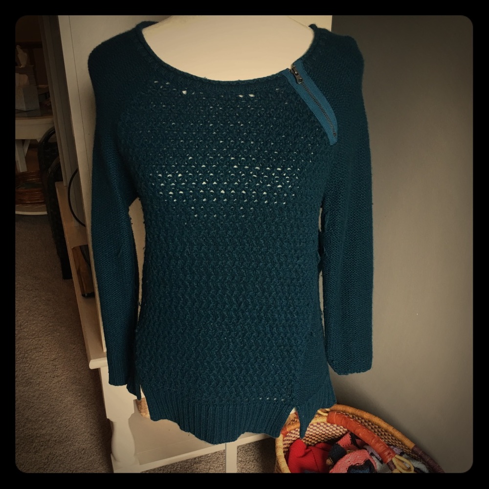 Royal Green Sweater blouse